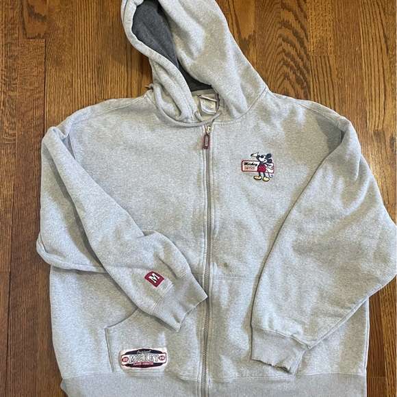 Disney World **2** Sweatshirts Orange Gray Mickey Mouse WDW Size Large - Picture 6 of 15